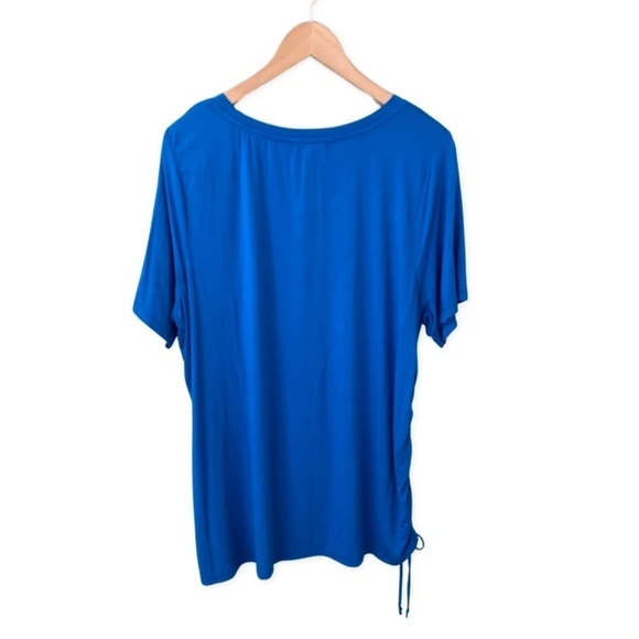 NWT Tint & Shadow Blue Short Sleeve Top Size 1X - Picture 2 of 6